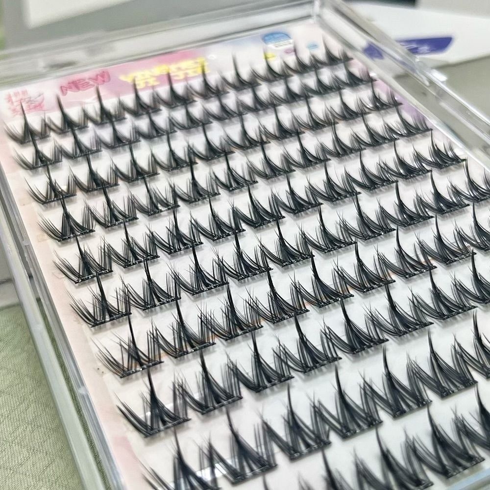 Eyelash Extension No 11 - 100/130/200 Cluster Schwarze Selbstklebende Falsche Wimpern