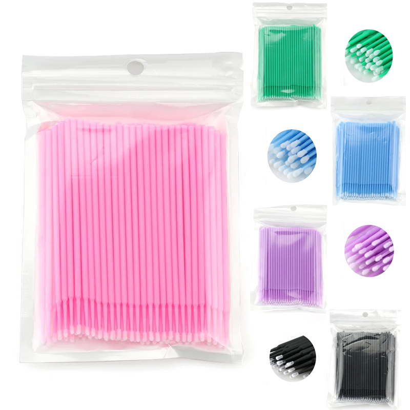 Micro Brush Applicator - 50/100PCS Einweg Micro Pinsel Wimpern Verlängerung