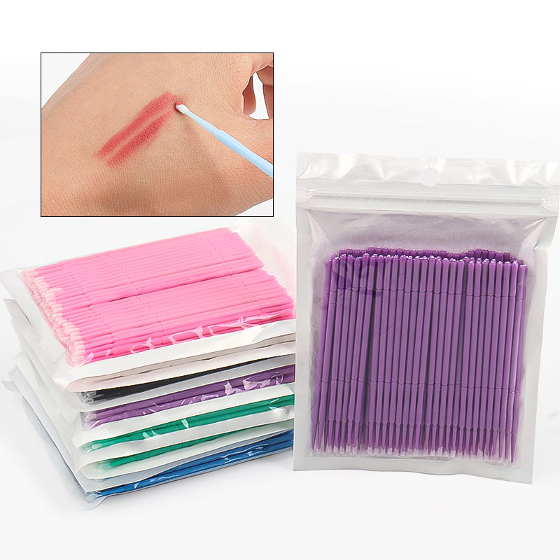 Micro Brush Applicator - 100 Teile/beutel Bambus Wimpern Verlängerung Reinigung