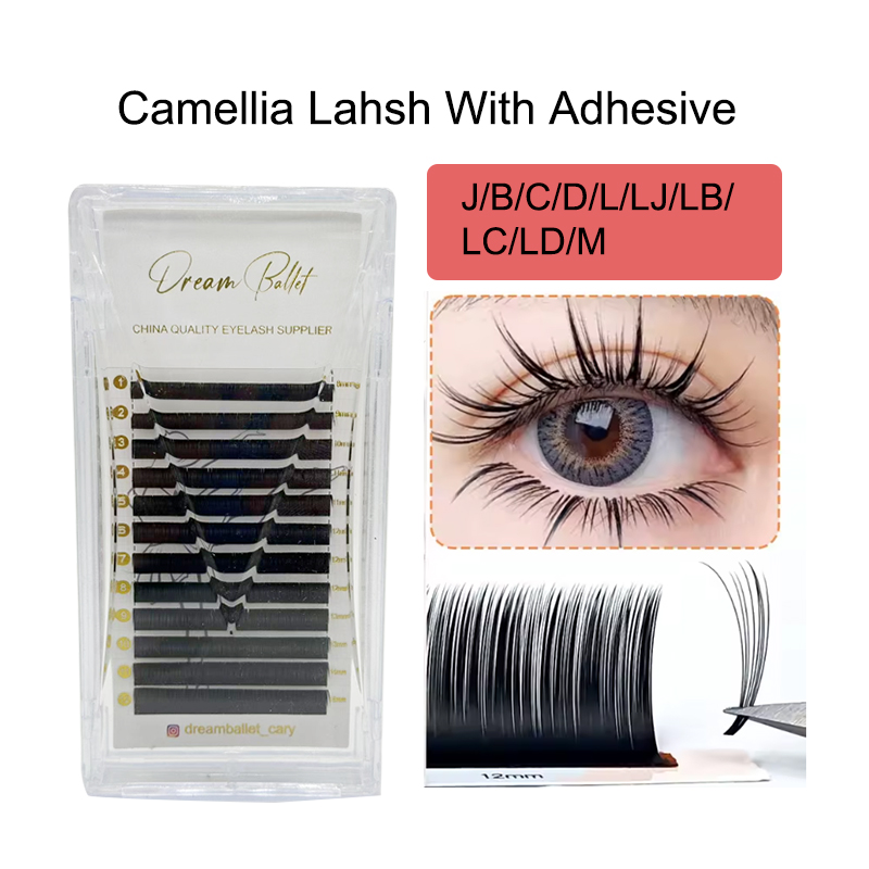 Eyelash Extension Russian Volume - Dream Ballet Camellia Lashes mit Klebstoff