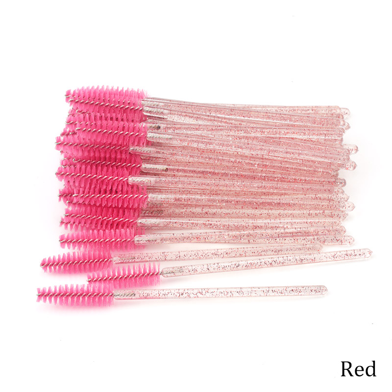 Micro Brush Applicator - 50 Stück Wimpernbürsten Einweg-Wimpernbürsten Mascara-Applikatoren für