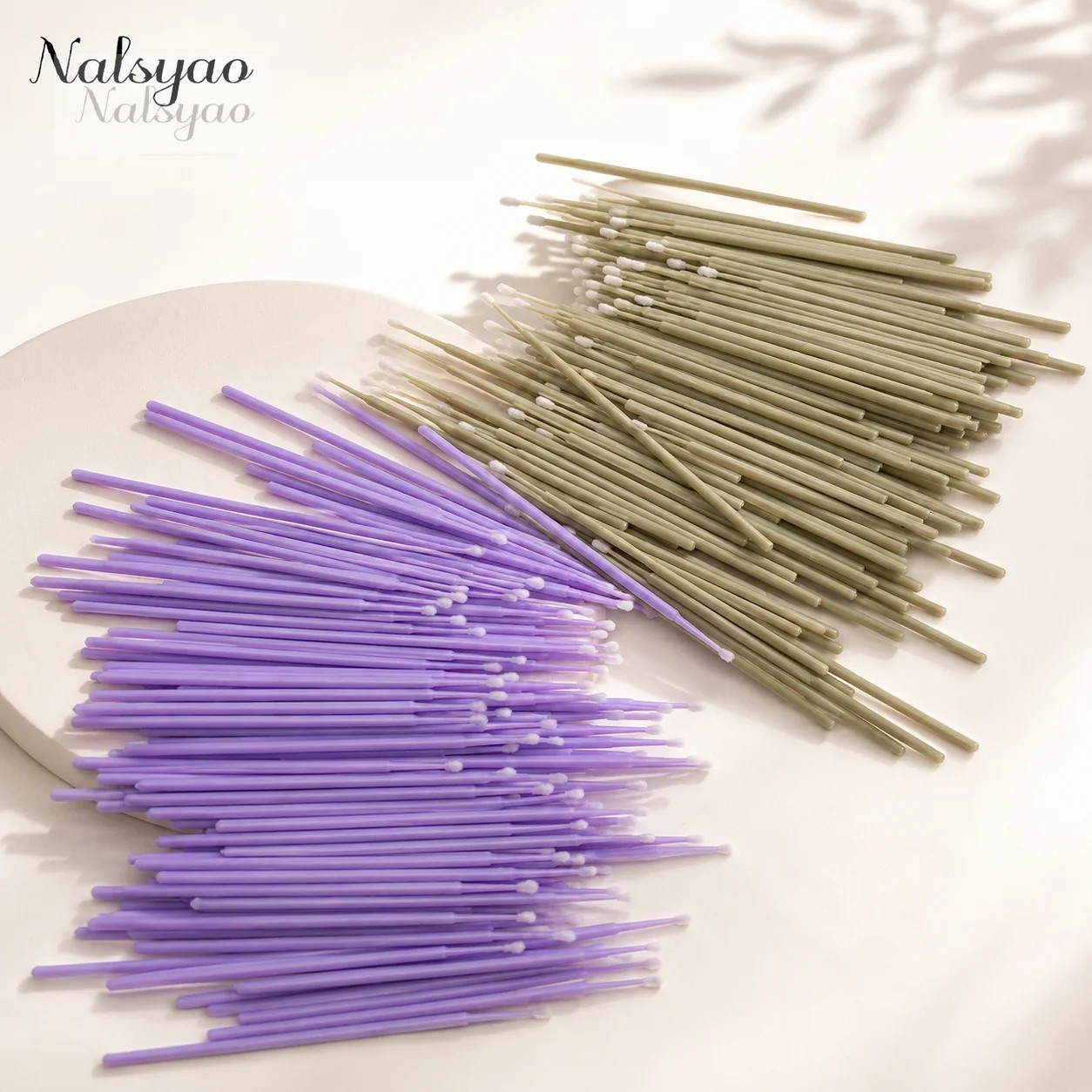 Micro Brush Applicator - 500 Stück Wimpernverlängerungs-Reinigungstupfer, Wimpernlifting-Kleberentferner-Applikatoren, Microblade-Make-up-Mikrobürsten-Werkzeug