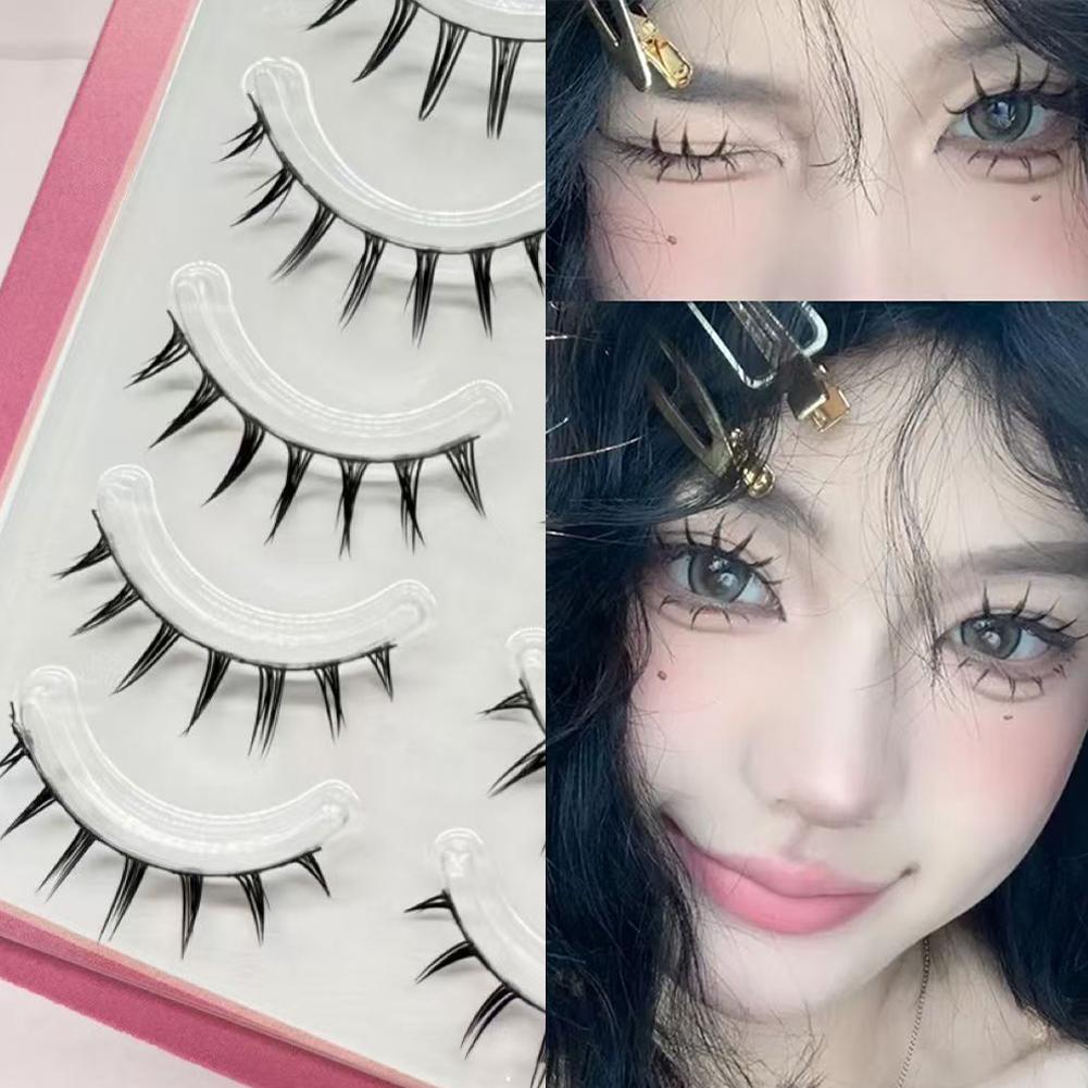 5 Paar/Box Cosplay Air Falsche – Eyelash Extension Wet Look Bewertung und Preis