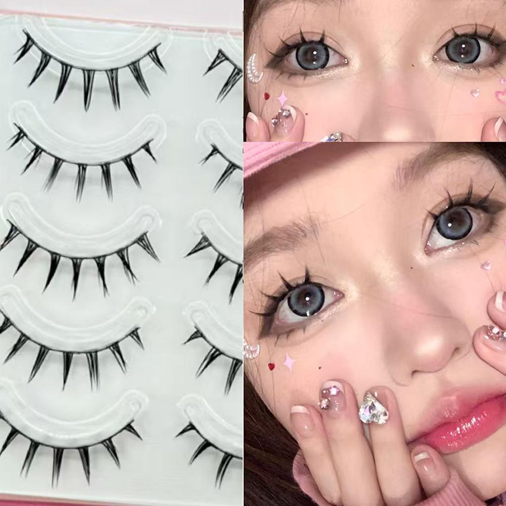 5 Paar/Box Cosplay Air Falsche – Eyelash Extension Wet Look Bewertung und Preis