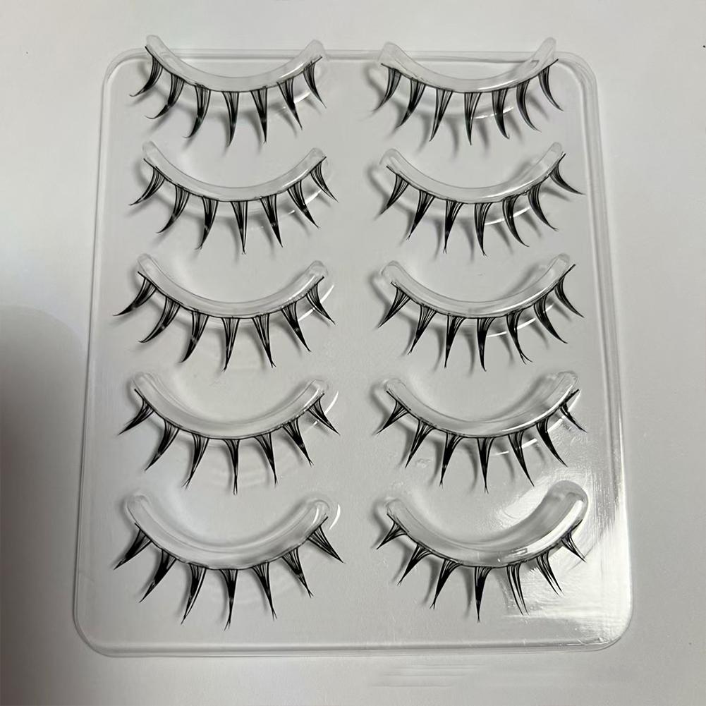 5 Paar/Box Cosplay Air Falsche – Eyelash Extension Wet Look Bewertung und Preis
