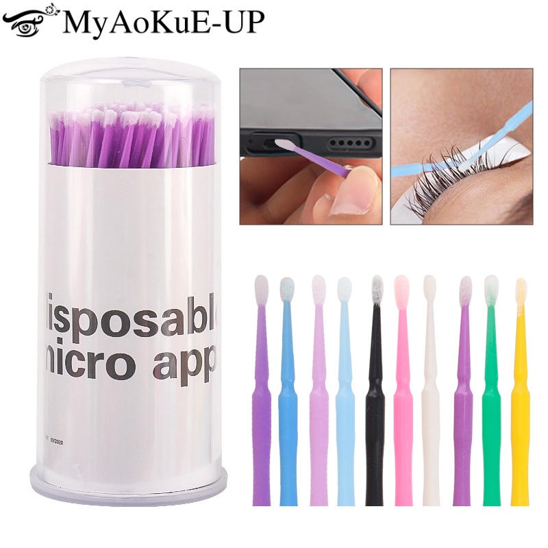 100 stücke Einweg Wimpern Pins – Micro Brush Applicator Bewertung und Preis