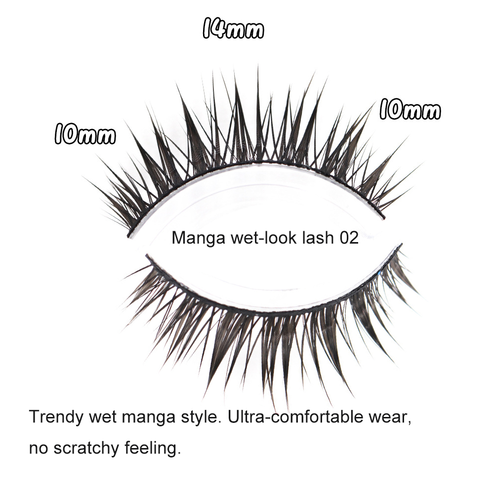 Manga Wet-Look Wimpern Schwarz – Eyelash Extension Wet Look Bewertung und Preis