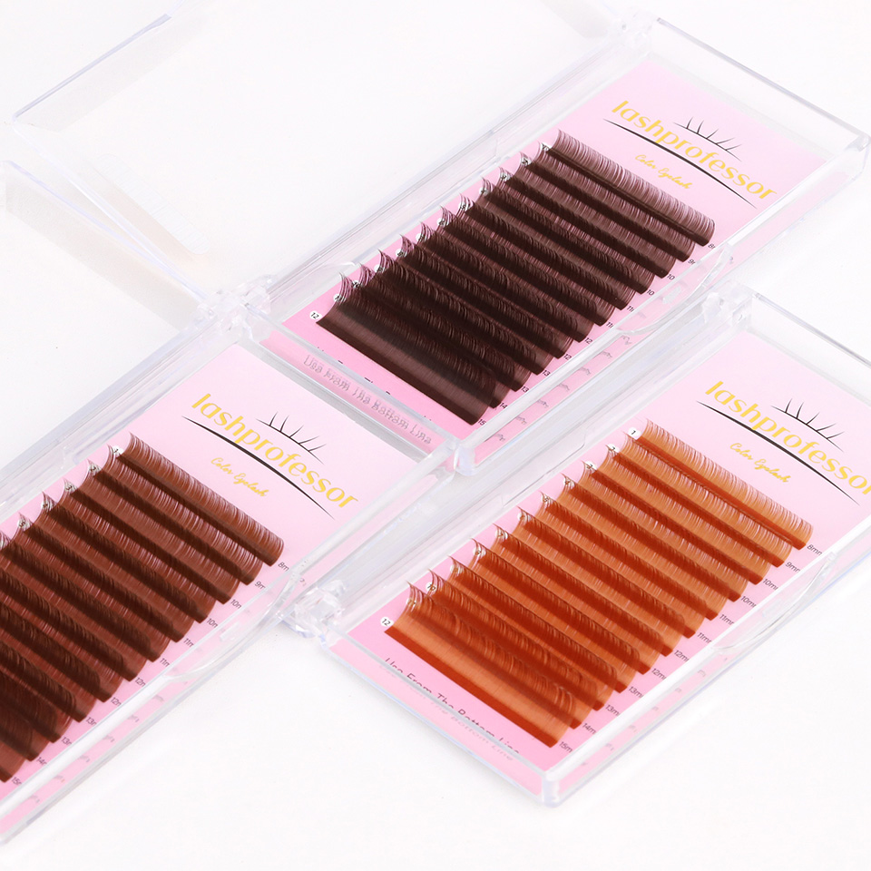 Dunkelbraune Wimpernverlängeru – Eyelash Extension Russian Volume Bewertung und Preis