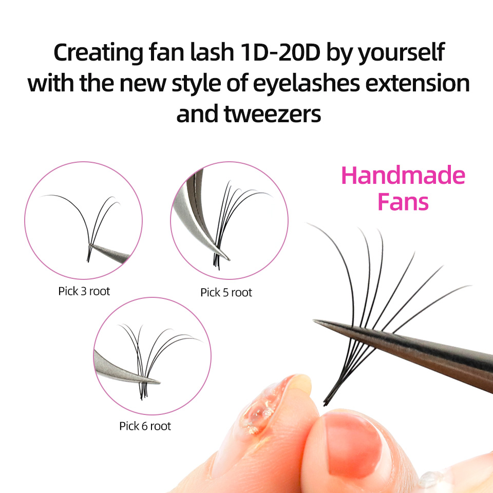 RUJADE 5 Fälle/Lot Falsche Wim – Eyelash Extension Russian Volume Bewertung und Preis
